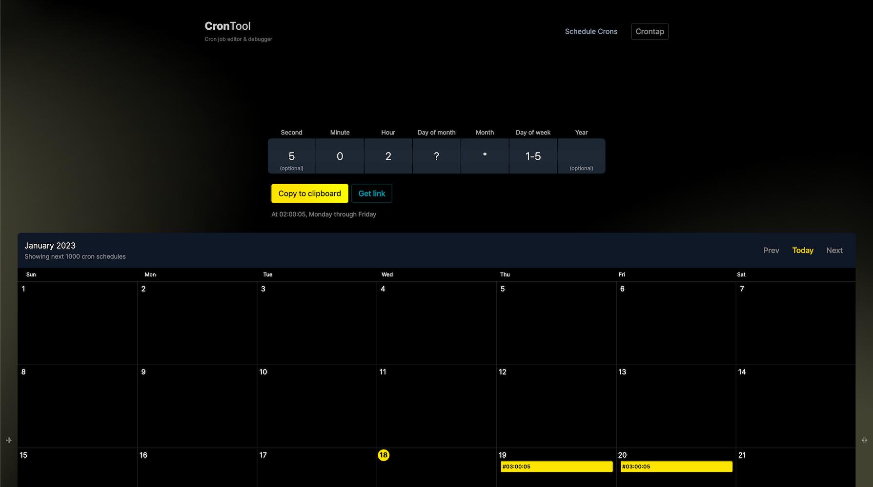 Cron job expression every last day of the month | Solution | CronTool